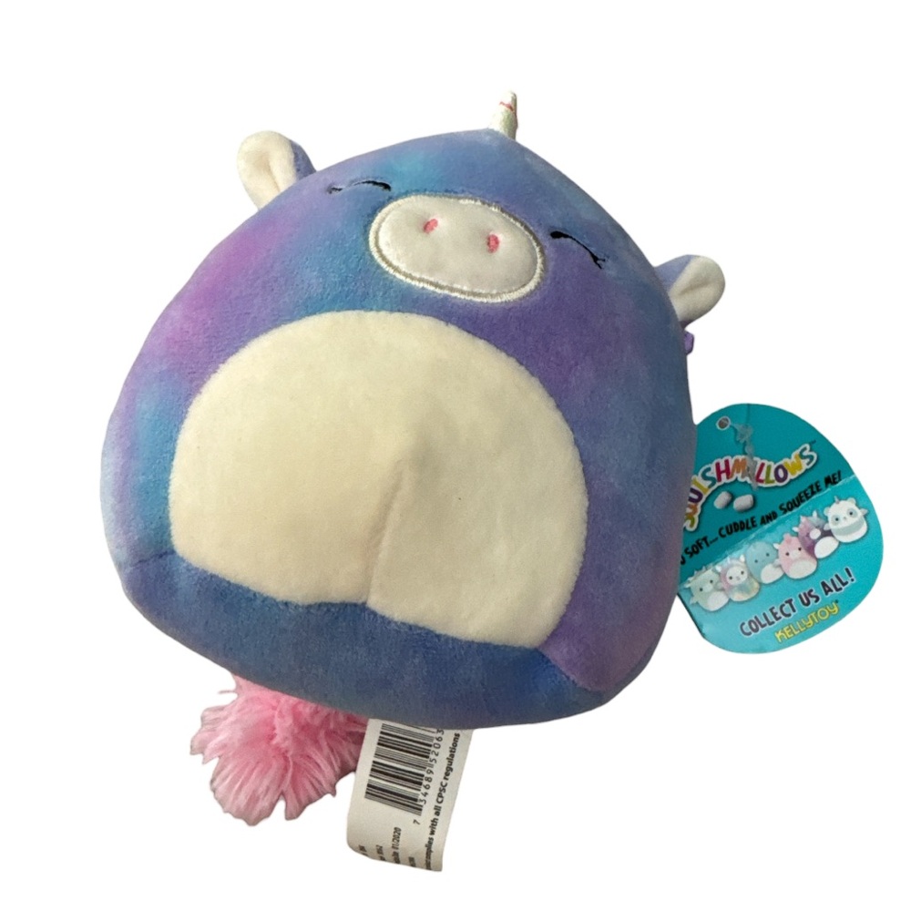 Squishmallows Aurora Mini Unicorn 5" Purple Pink New with Tags